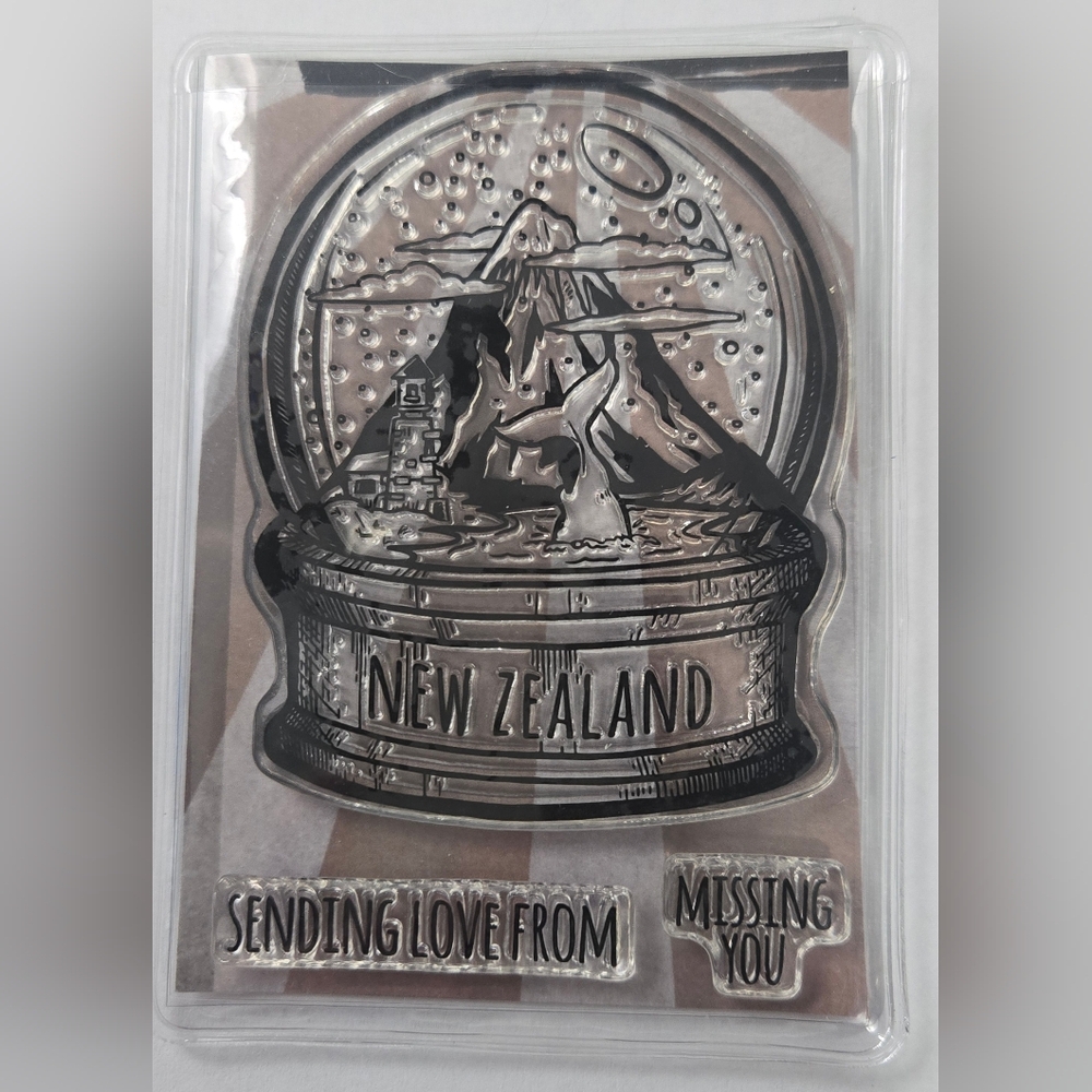 Brutus Monroe City Sidewalks New Zealand Clear Polymer Cling Stamp